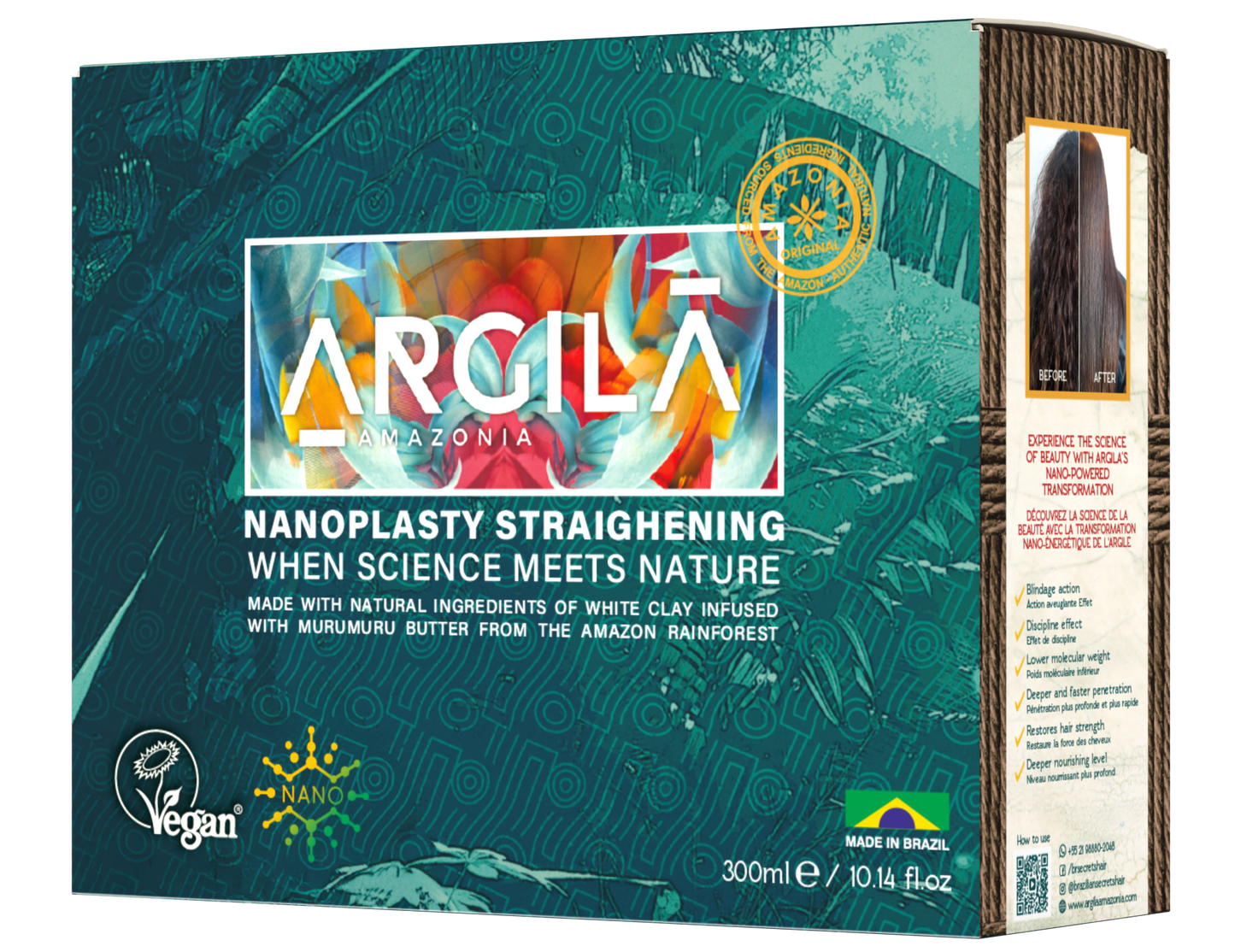 Argila Amazonia Kit Unidose 300ml