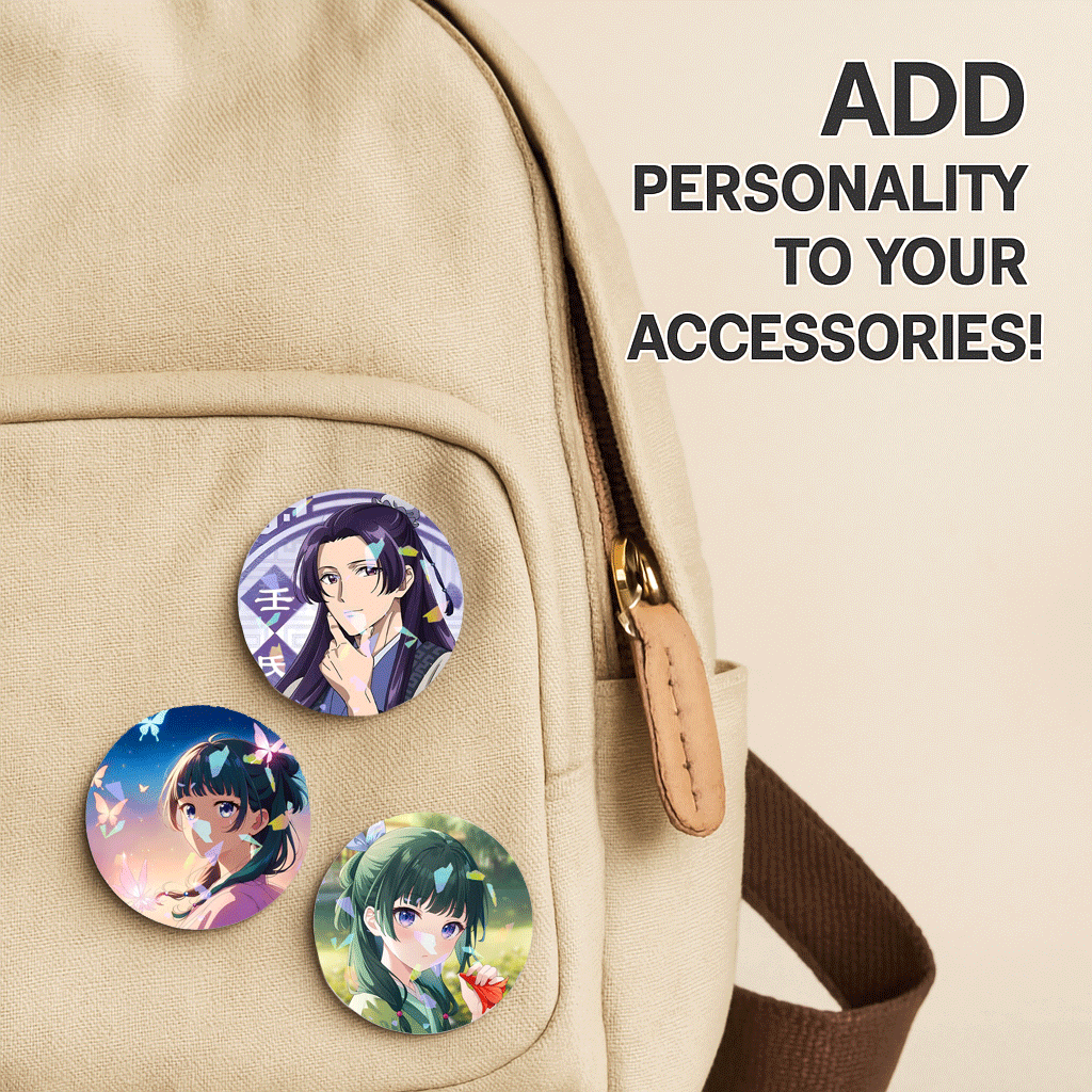 Circle Button Pin 58mm - Apothecary Diaries Kusuriya no Hitorigoto Part 2