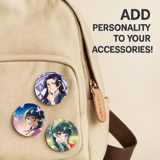 Circle Button Pin 58mm - Apothecary Diaries Kusuriya no Hitorigoto