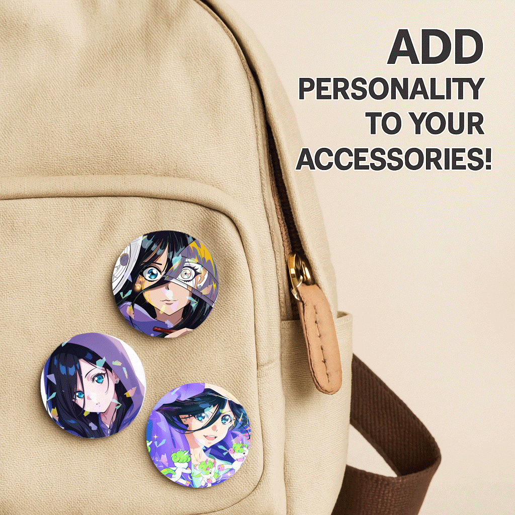 Circle Button Pin 58mm - Zenshu