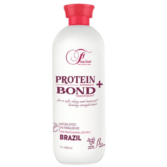 Fusion Protein Straight Bond+ Treatment 1000ml – Brazilian Protein Hair Straightening | Smooth, Shiny & Natural Finish | No Formaldehyde
