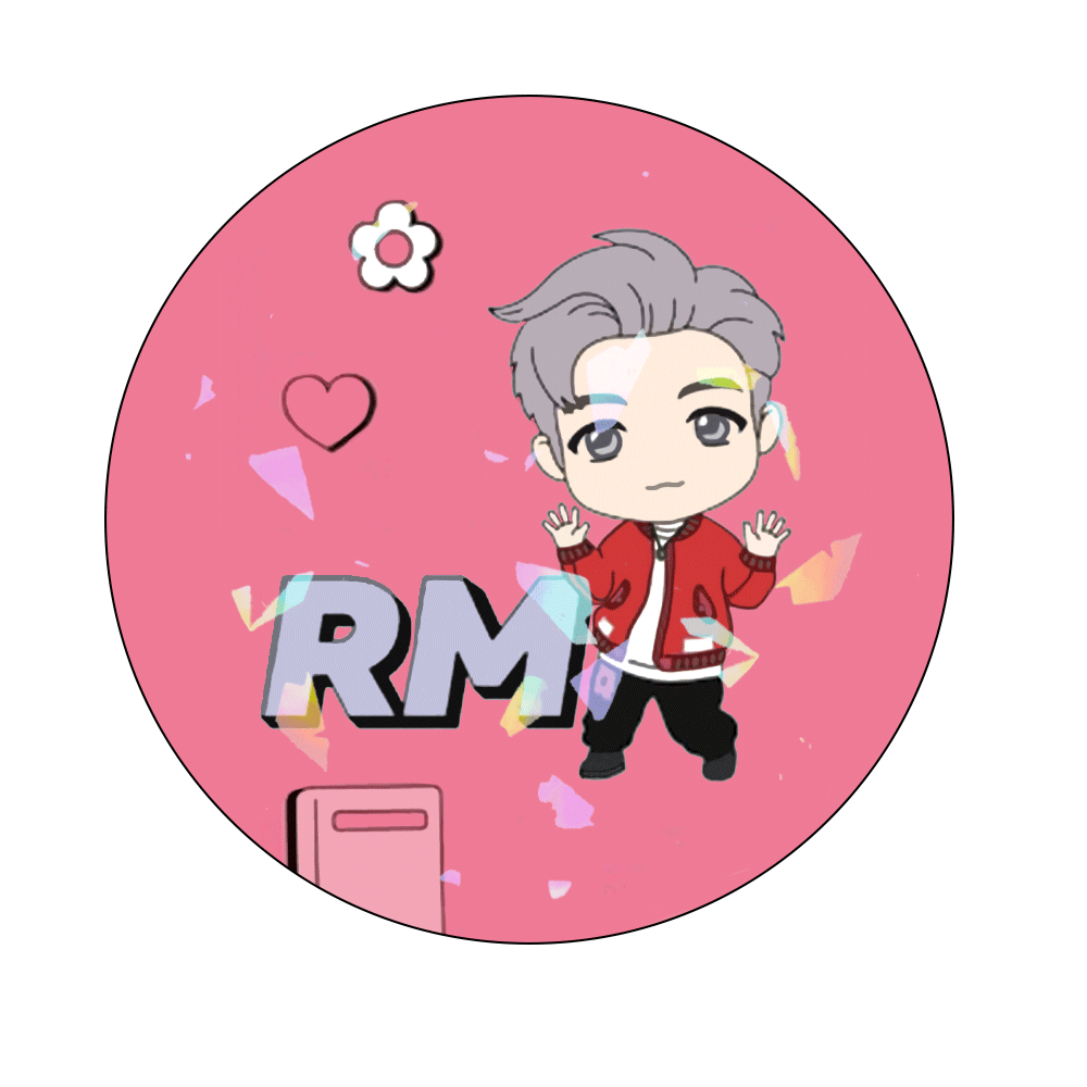 Circle Button Pin 58mm - BTS