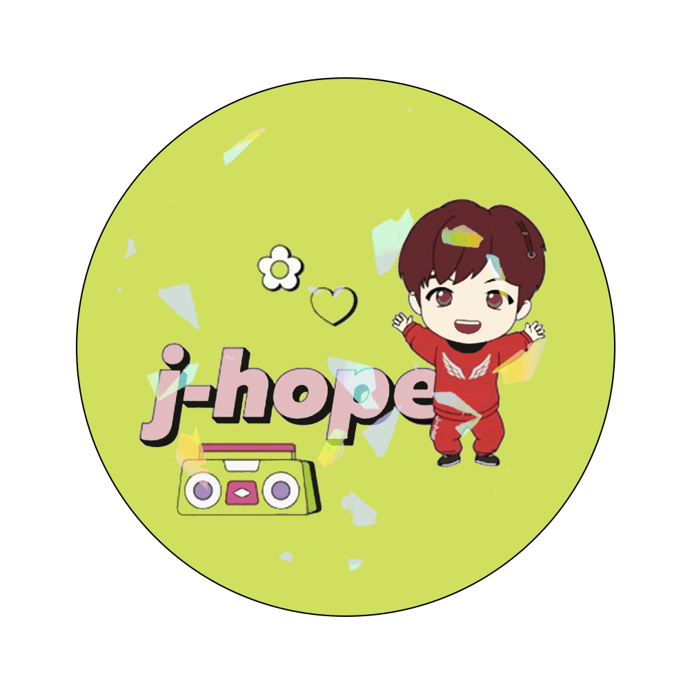 Circle Button Pin 58mm - BTS