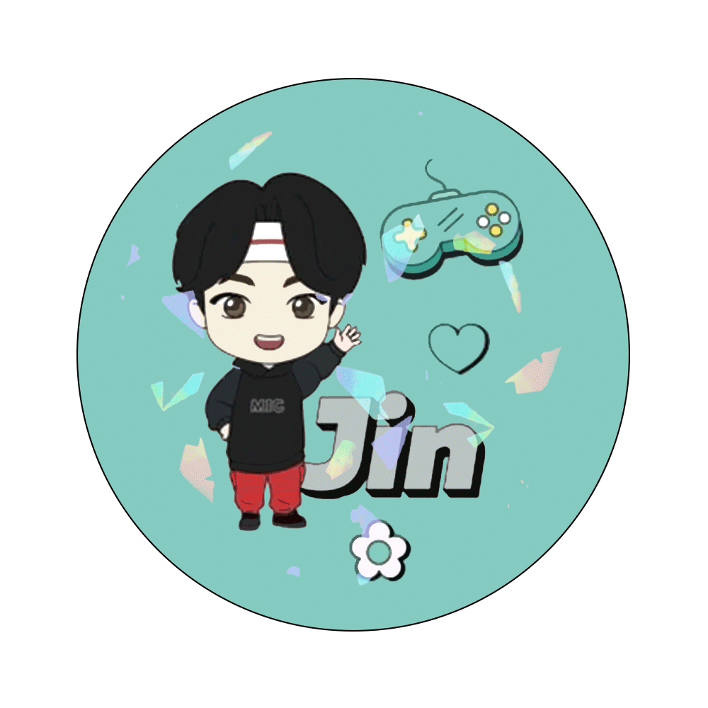 Circle Button Pin 58mm - BTS