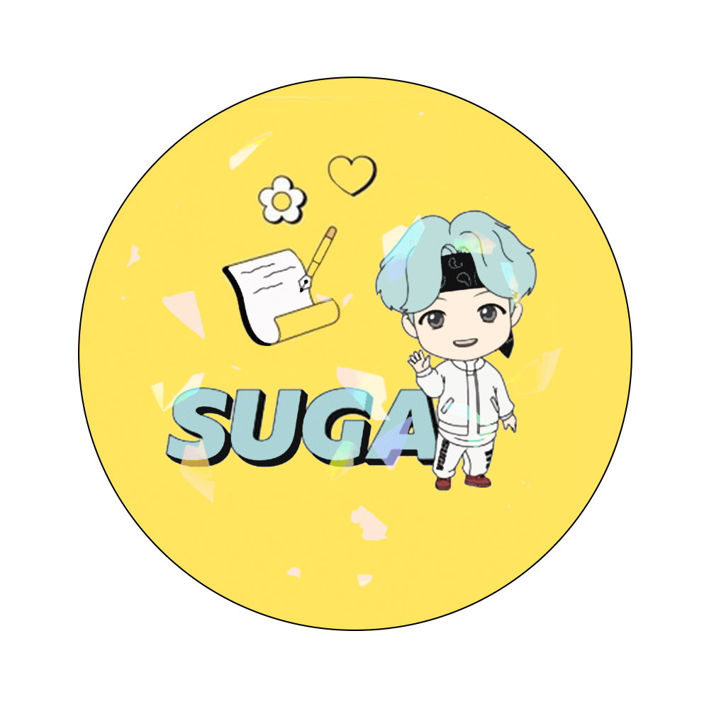 Circle Button Pin 58mm - BTS