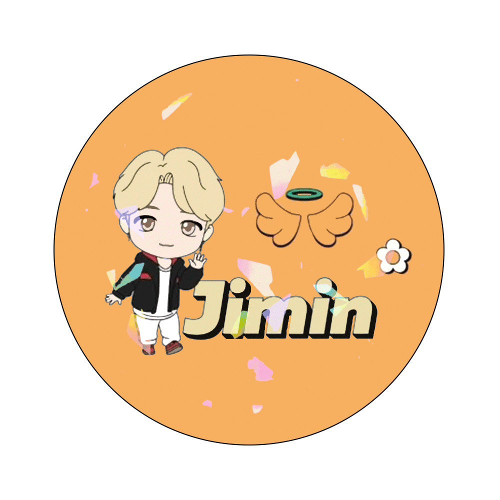 Circle Button Pin 58mm - BTS
