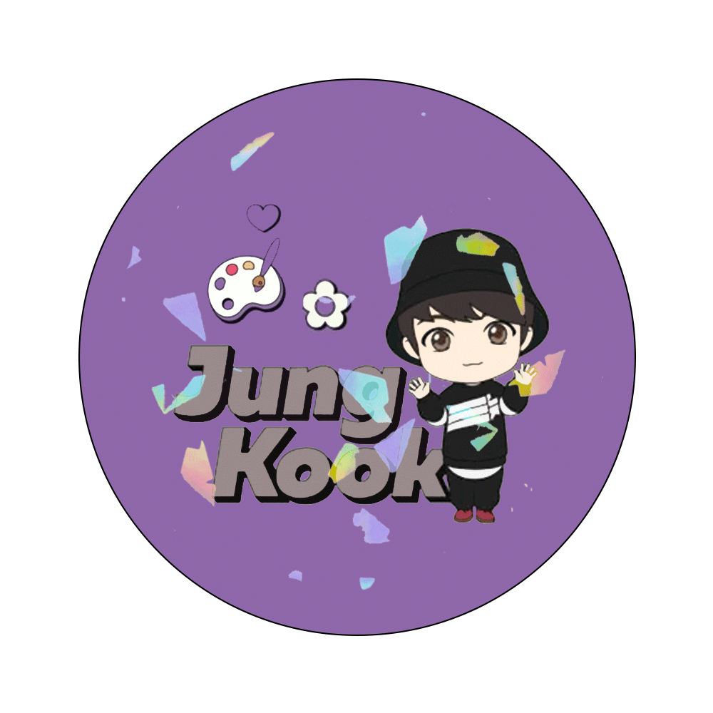 Circle Button Pin 58mm - BTS