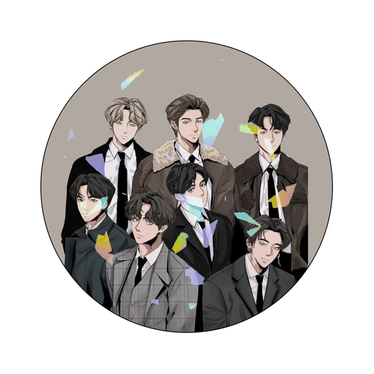 Circle Button Pin 58mm - BTS