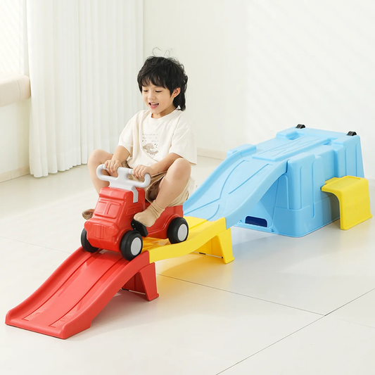 Kids Indoor Roller Coaster Ride-On Set – 235cm Adjustable Track Toy