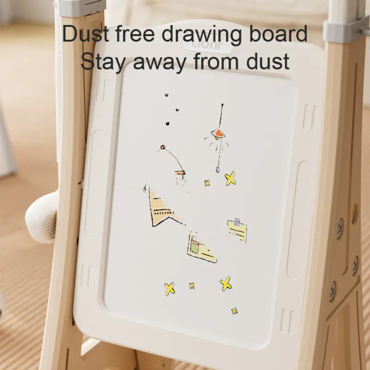 7-in-1 Kids Sports & Activity Center with Basketball Hoop, Soccer, Golf, Darts, Drawing Board, LEGO Table & Clothes Hanger | Indoor Play & Learning Toy