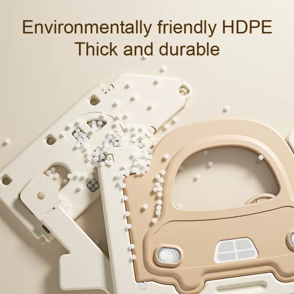 Multifunctional Kids Playhouse Tent with Car Door, Toy Storage & Building Block Table – Indoor Activity House for Toddlers