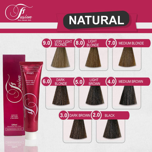Fusion Hair Color Creme 120ml (Naturals)