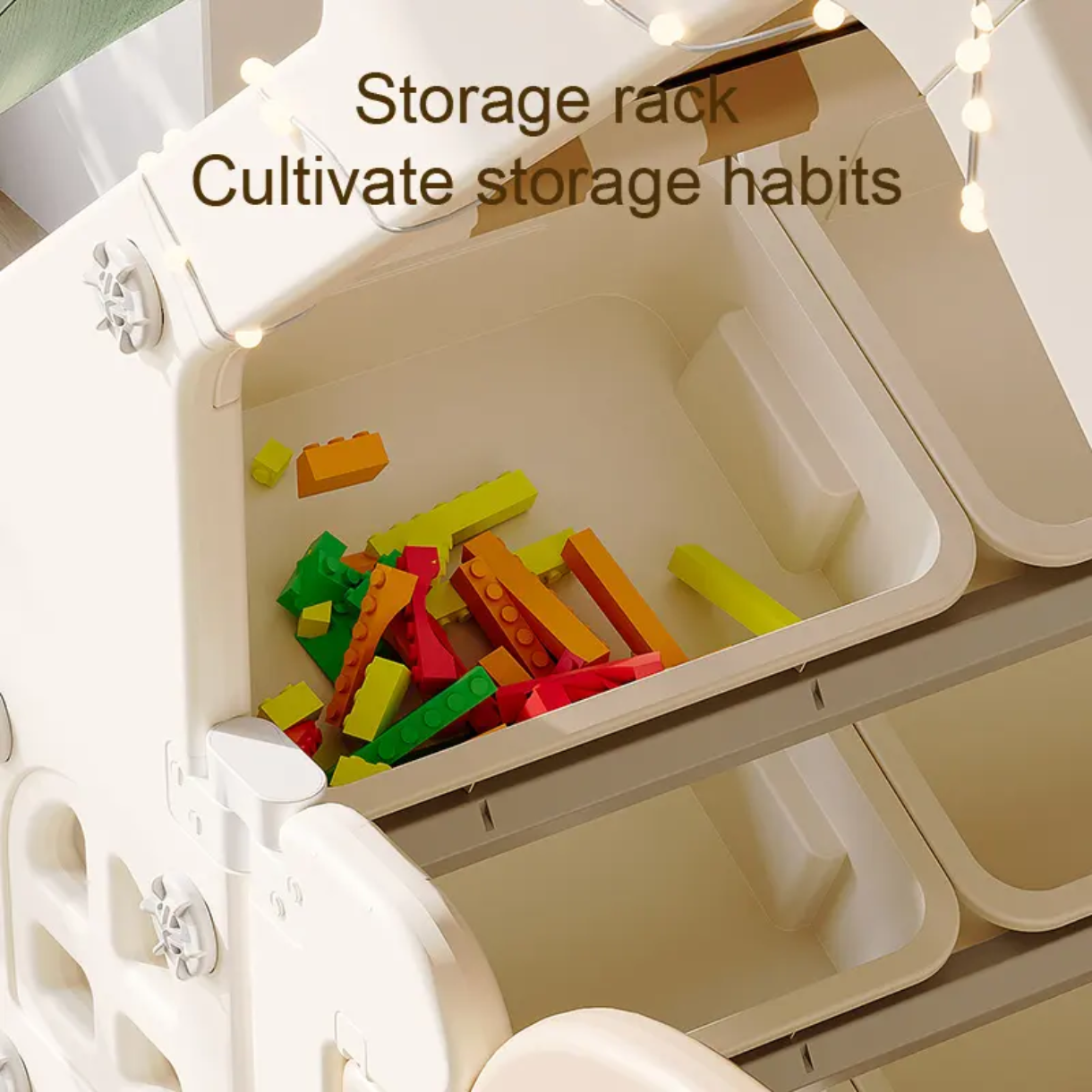 Multifunctional Kids Playhouse Tent with Car Door, Toy Storage & Building Block Table – Indoor Activity House for Toddlers