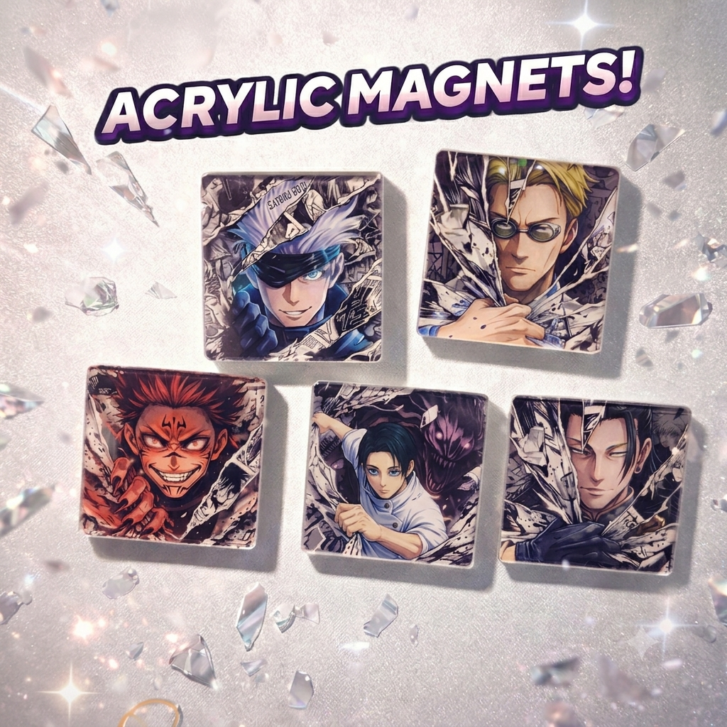 Jujutsu Kaisen Sorcerers & Curses Acrylic Magnets