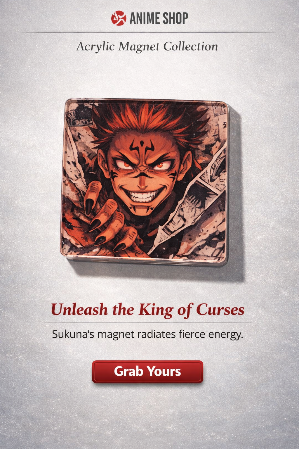 Jujutsu Kaisen Sorcerers & Curses Acrylic Magnets